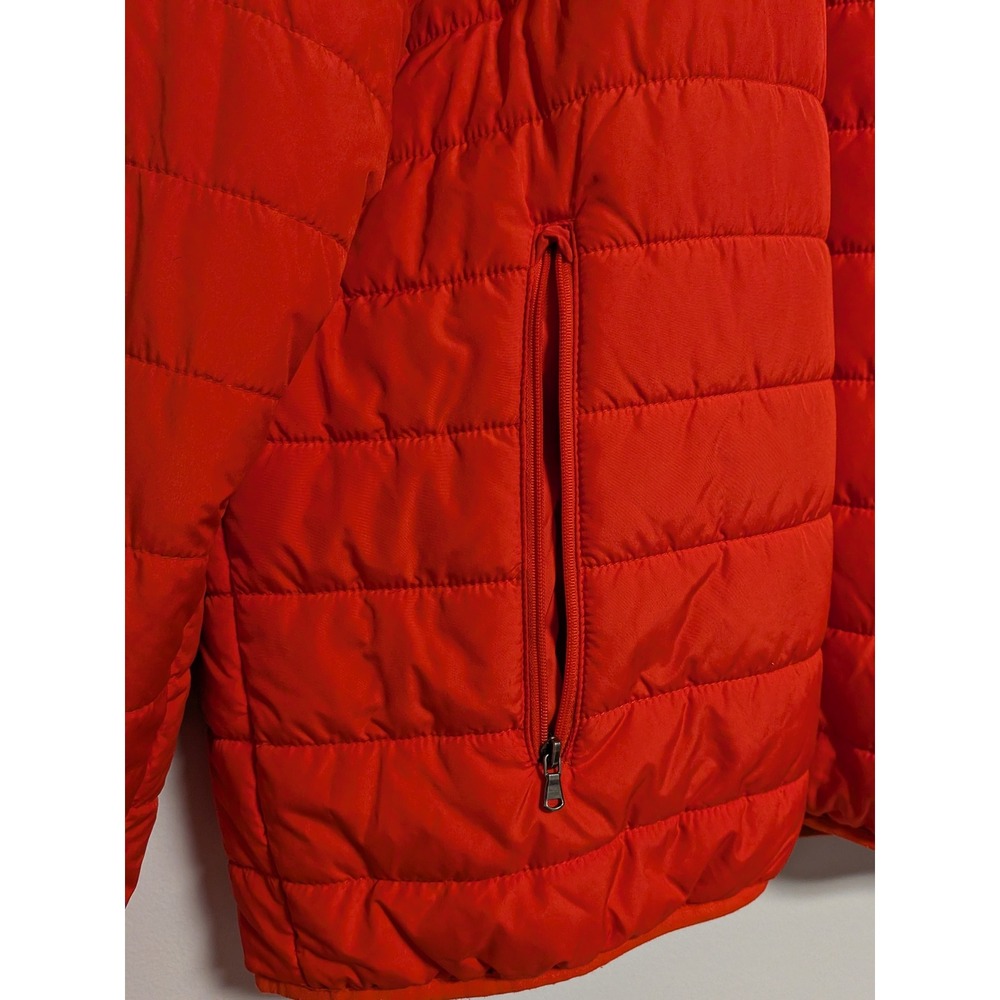 Brooks Brothers Reversible Puffer Jacket Mens XL Orange Navy Thermore 100185121 - Picture 2 of 12